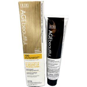 AGE beautiful Permanent Hair Color Dye Liqui Creme -10G Very Light Golden Blonde